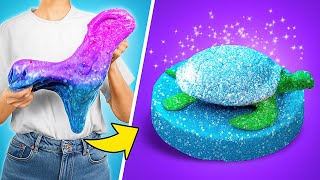 Galaxy Goo with Elsa 🌌✨ Mixing Super Glitter Charms & DIY Fun!