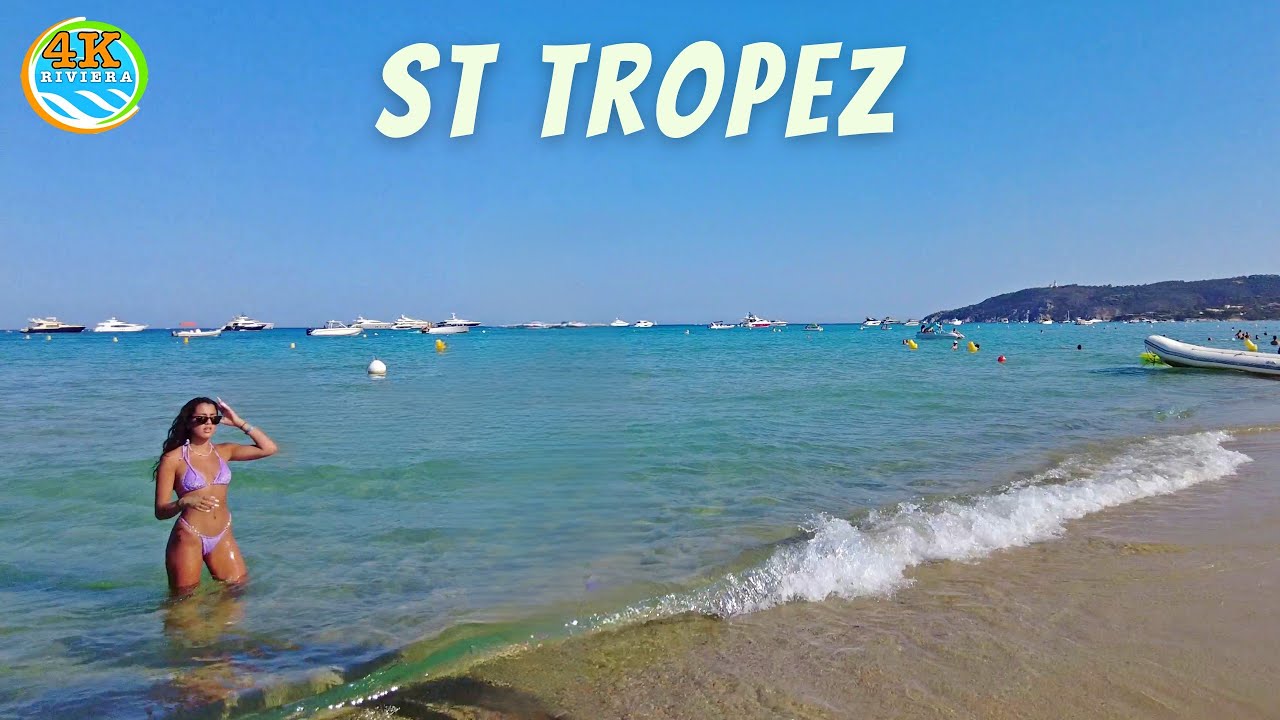 Beach Walk in Saint Tropez 4K 💛 September 2023
