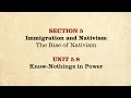Know-Nothing Party and Nativism