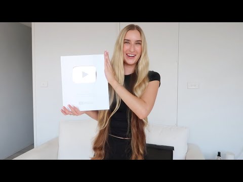We hit 100k!!! Unbox my silver play button with me