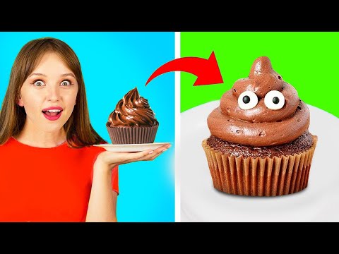 DESAFÍO DE COMIDA REAL VS CHOCOLATE || Bromas Locas de Comida a Amigos por 123GO!GOLD