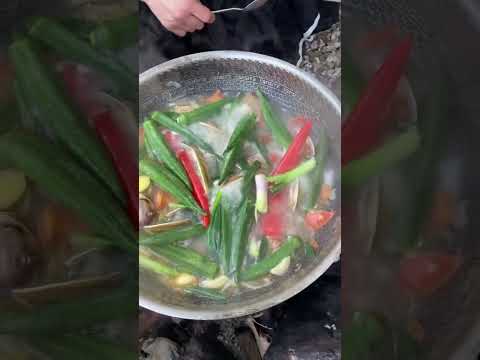 Sea foods with Okra.#panlasangapinoy #shorts #buhayprobensiya #seafood