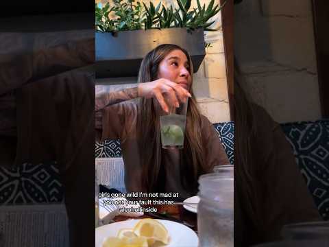 Someone put alcohol in Danielle’s drink! Calm down it’s not a “Relapse” it’s a “Freelapse!” #Sober