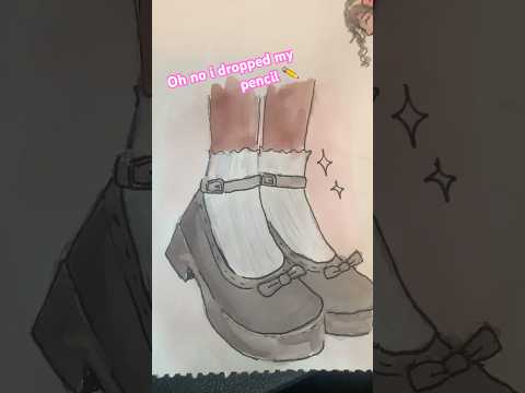 Shoes trend thingy💕 #youngartist #shorts #trend #shoes #watercolor #artist