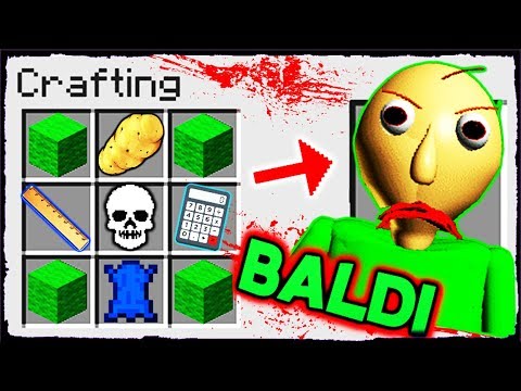 Minecraft Baldi - How to Summon BALDI in a Crafting Table!