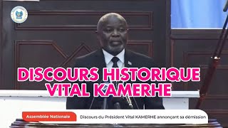 DISCOURS HISTORIQUE : VITAL KAMERHE CHOISIT LA NATION AVANT SA PERSONNE 