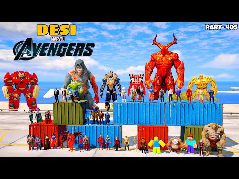 DESI Avengers Play Question & Answers Game with God Kratos in GTA 5 | GTA V MODS #405