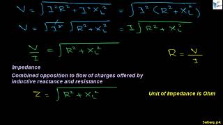 A.C. Through R-L Series: Impedance Triangle and Phase Angle