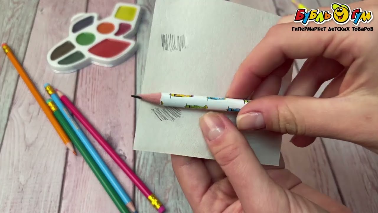 Карандаш чернографитный Самолеты HB - видео Карандаш чернографитный Самолеты HB - видео