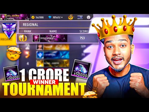 1 CRORE TOURNAMENT FFMIC 2025 WINNER 🏆
