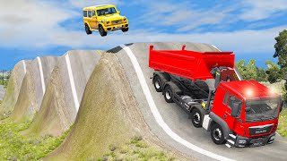 Cars vs Switchback Road Challenge - BeamNG Drive