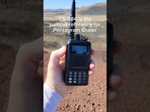 Ham Radio on Pentagram Crater for Summits on the Air