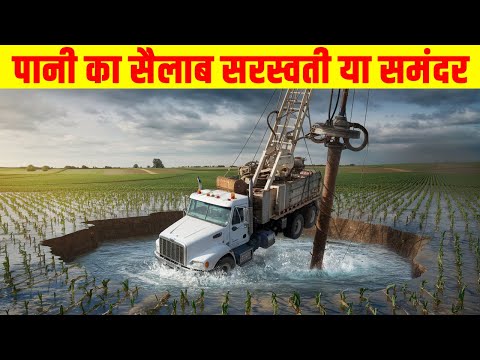 जैसलमेर में पानी का सैलाब सरस्वती नदी या समंदर? Jaisalmer Tubewell Water Burst