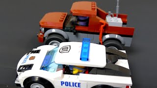 Lego Police cars catch the robber. Cars for Kids.