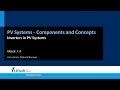 Solar Inverter Concepts and Features