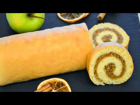 БИСКВИТНЫЙ РУЛЕТ 🍎 Яблочная ШАРЛОТКА