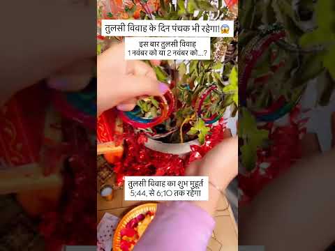 तुलसी विवाह 1 नवंबर या 2 नवंबर को#YouTube shorts #YouTube status #trending #Tulsi Vivah #viral video