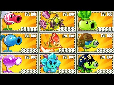 Pvz 2 All Pea & New Plants Vs All Zombies - Who Will Win? - Pvz 2 Plant vs Plant