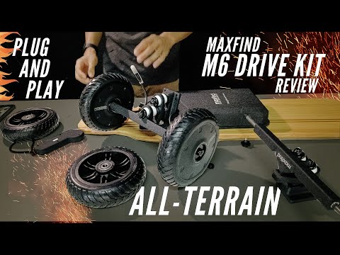 Maxfind M6 Drive Kit Review - A Plug And Play All-Terrain Electric Skateboard Drive Kit?