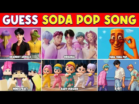 🔥 Different SODA POP Versions Challenge | Soda Pop Brainrot, Soda Pop 8 bit, Soda Pop Zombie