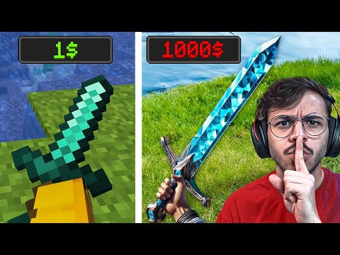 ماين كرافت 1$ الى ماين كرافت 1000$  ( الواقعية !! )