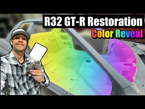 Revealing the color for my R32 GT-R! Paint process begins 😎