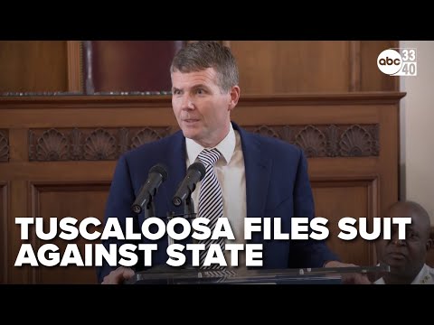 YouTube video thumbnail: Tuscaloosa Sues State of Alabama Over tax Revenue Distribution