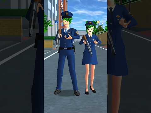 Dia mencuri Sepeda des polisi 👮😱 #sakuraschoolsimulator #shortsviral #shortsvideo