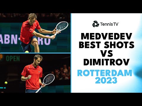 Daniil Medvedev Best Shots vs Grigor Dimitrov | Rotterdam 2023