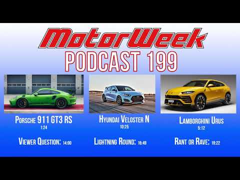 MW Podcast 199: Porsche 911 GT3 RS, Lamoborghini Urus, & Hyundai Veloster N