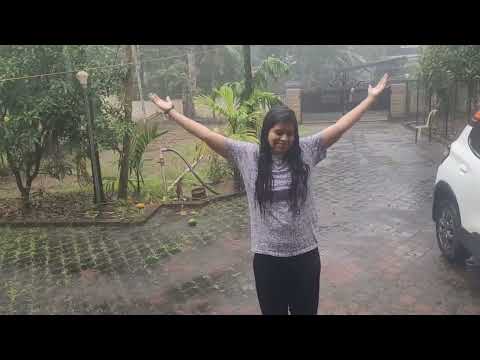 Enjoying morning rain