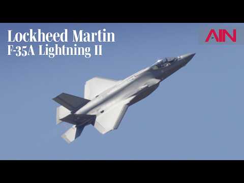 USAF Lockheed Martin F-35A Lightning II Fighter Jet Flying Display at Farnborough Airshow 2026 – AIN