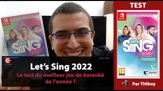 Vido-Test : [TEST 4K/REVIEW] Let's Sing 2022 sur Switch, PS5, XBOX ??? Le meilleur jeu de Karaok de l'anne !?
