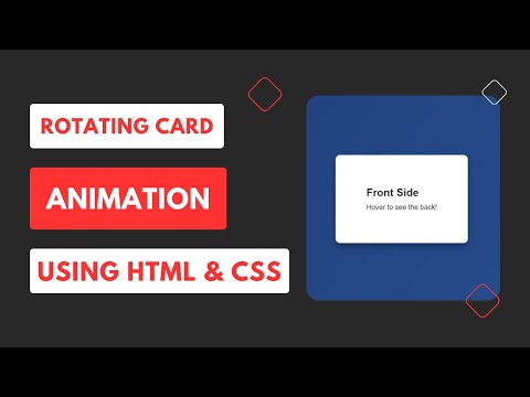 Rotating Card Animation | HTML CSS