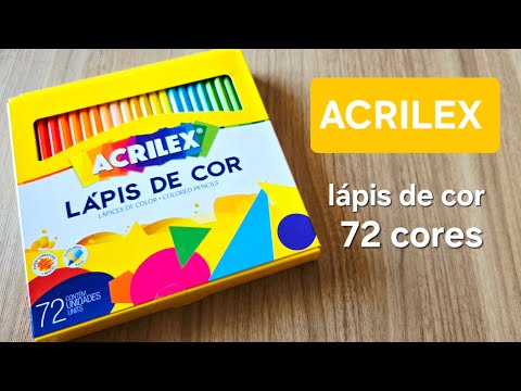 Lápis de cor ACRILEX 72 Cores