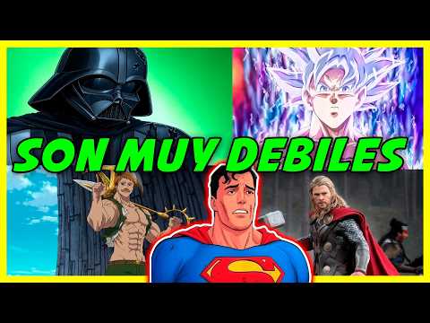 Top 5 PERSONAJES Muy PODEROSOS Pero Demasiado DEBILES