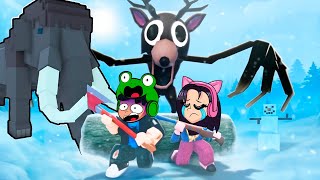 99 NOCHES en EL BOSQUE pero CON NIEVE *NUEVA ACTUALIZACION* en ROBLOX 🐸 SIMBA