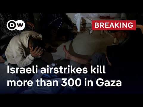Gaza health ministry reports over 300 people killed as Israel resumes fighting | DW News