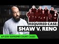 Shaw v. Reno and Gerrymandering