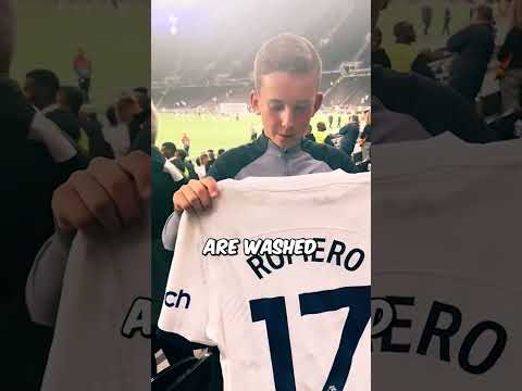 What Happens to Footballer's Shirts After the Match #football