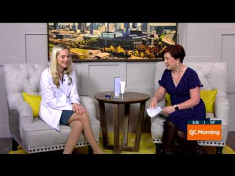 Two women discussing health on a morning show.