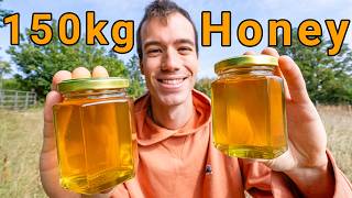 Harvesting 150kg of runny summer honey - My record harvest!
