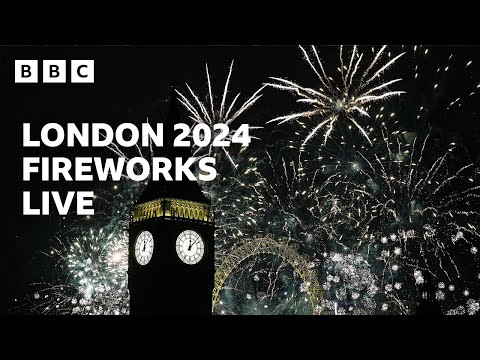 Happy New Year Live! &#127878; London Fireworks 2024 &#128308; BBC