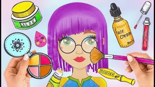 कागज़ की गुड़िया: बाल और मेकअप परिवर्तन | हस्तनिर्मित सुंदरता 💄