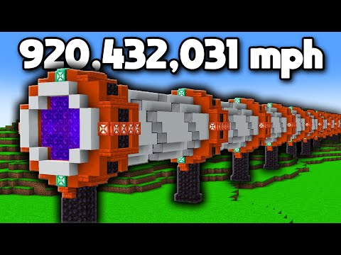 How I Built a Working Hypertube in Minecraft Hardcore