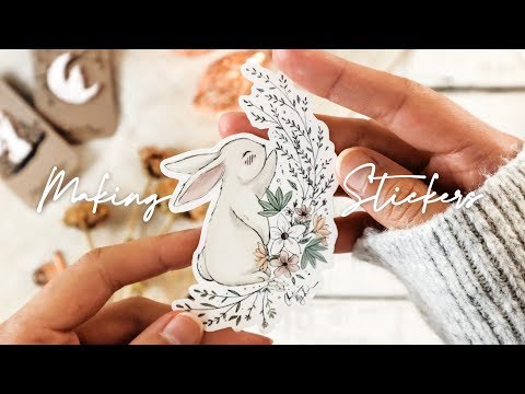 Making Stickers at Home | Studio Vlog & Chat ?