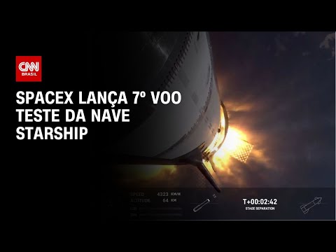 SpaceX lança 7º voo teste da nave Starship | CNN PRIME TIME