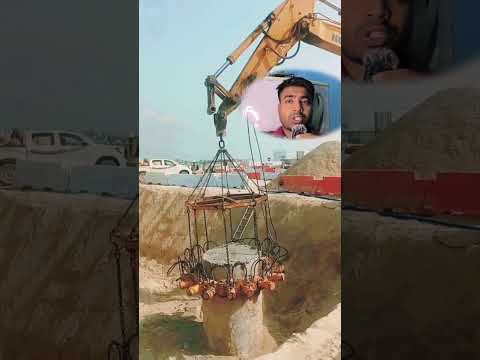 सीमेंट के खभे को तोड़ देता है।
