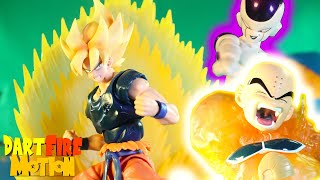 Goku turns Super Saiyan for the First Time - Dragon Ball Stop Motion