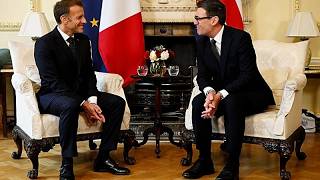 YouTube video thumbnail: Macron and Burnham Hail Stronger UK-France Ties at Downing Street Talks